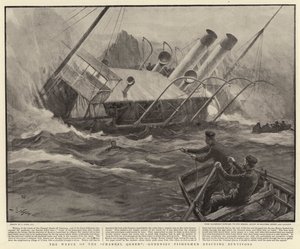 The Wreck of the Channel Queen, Guernsey Fishermen redder overlevende